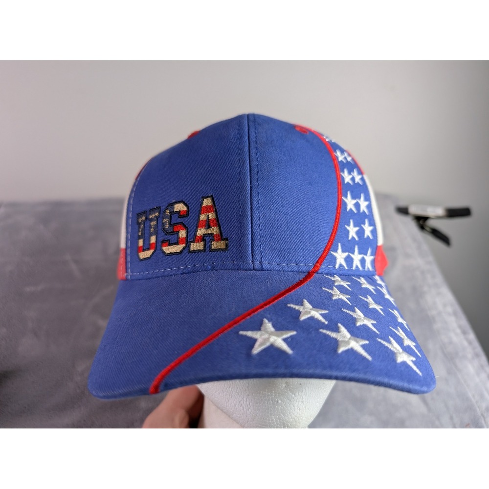 Black Canyon Outfitters USA Flag Baseball Cap Blue Red White Stars Stripes Hat